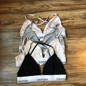 Calvin Klein triangle bralette